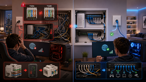 Why Does Your New Apartment Ethernet Keep Showing "Unidentified Network"? (And How Short Patch Cables Save Your Homelab)