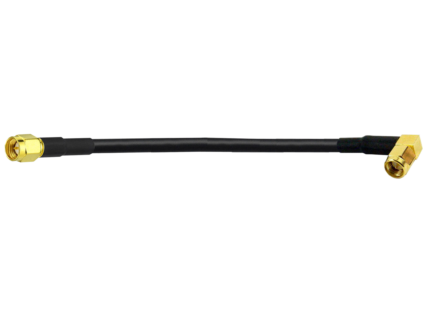 BOOBRIE RF RG58U Coaxial Cable SMA Male to SMA Male Right Angle 200PCS