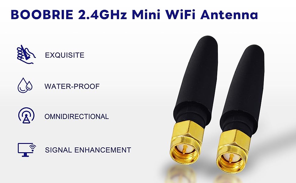 Boobrie Cavo Prolunga SMA Maschio-femmina 2m – RG58/U SuperFlex Per WiFi, GPS E Droni
