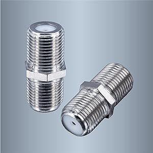 BOOBRIE F Type Adapter Female to Female TV Aerial Extension Adapter F Type Female to Female Coax Connector F Type RG6 Coax Cable Satellite Connector F Connector Coupler Joiner Gender Changer Plug 5PCS