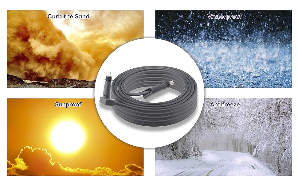 Boobrie 32.8FT Starlink Gen2 Cable Starlink Replacement Cable High Speed Transmission 1200Mbps Waterproof Starlink Rectangular Satellite V2 Cable Multi-Function Protection for Starlink V2 Gen2