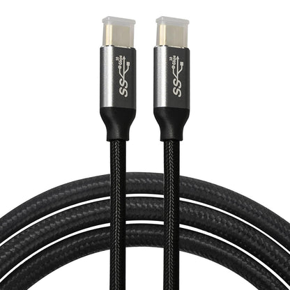 BOOBRIE USB C to USB C Cable 1Meter 100W/5A Charger Cable Type C Plug Cable 3.1 GEN2 Extension Cable Type C Braided Data Lead 10 Gbit/s High Speed Data Transfer Compatible with MacBook iPad Air Galaxy