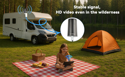 BOOBRIE 2x2 MIMO Omnidirectional Antenna for 5G/4G LTE (700-3800MHz)+ WiFi (2.4-2.5GHz) High Gain Waterproof Outdoor/Indoor Antenna with 2x6.56ft SMA Cables for IoT/Router/Networking