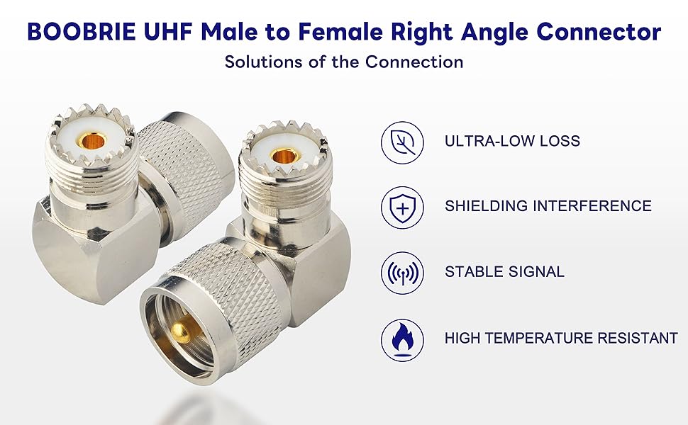 Boobrie 4 cavi da SMA a UHF da 50 cm, kit SMA a PL259 SO239 0 – 6 GHz, Low Loss UHF SO239 PL259, prolunga CB cavo antenna radio LMR200 equivalente, migliore Boobrie 4 cavi da SMA a UHF da 50 cm, kit SMA a PL259 SO239 0 – 6 GHz, Low Loss UHF SO239 PL259, prolunga CB cavo antenna radio LMR200 equivalente, migliore