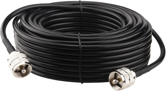 Rocket Radio CB Aerial Coax Extension Cable 15 Meter (49ft) RG58 Twin Shield PL259