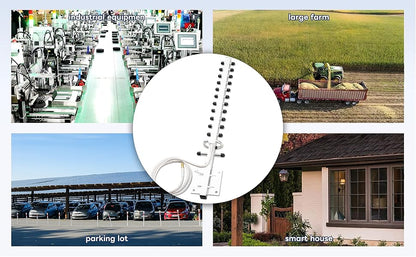 BOOBRIE Dual Band Yagi WiFI Antenna 2.4G/5.8G 8dBi Outdoor Directional Antenna High Gain RP-SMA Female Connector 4.92Ft RG58 Cable 13 Unit WIFi Yagi Antenna for Router Network Card WiFi Signal Booster