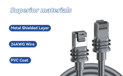 BOOBRIE Starlink Gen 3 Cable 10M/32.8FT Waterproof High Speed Internet Cable for Starlink Satellite V3 Replacement Starlink Ethernet Cable Gen 3