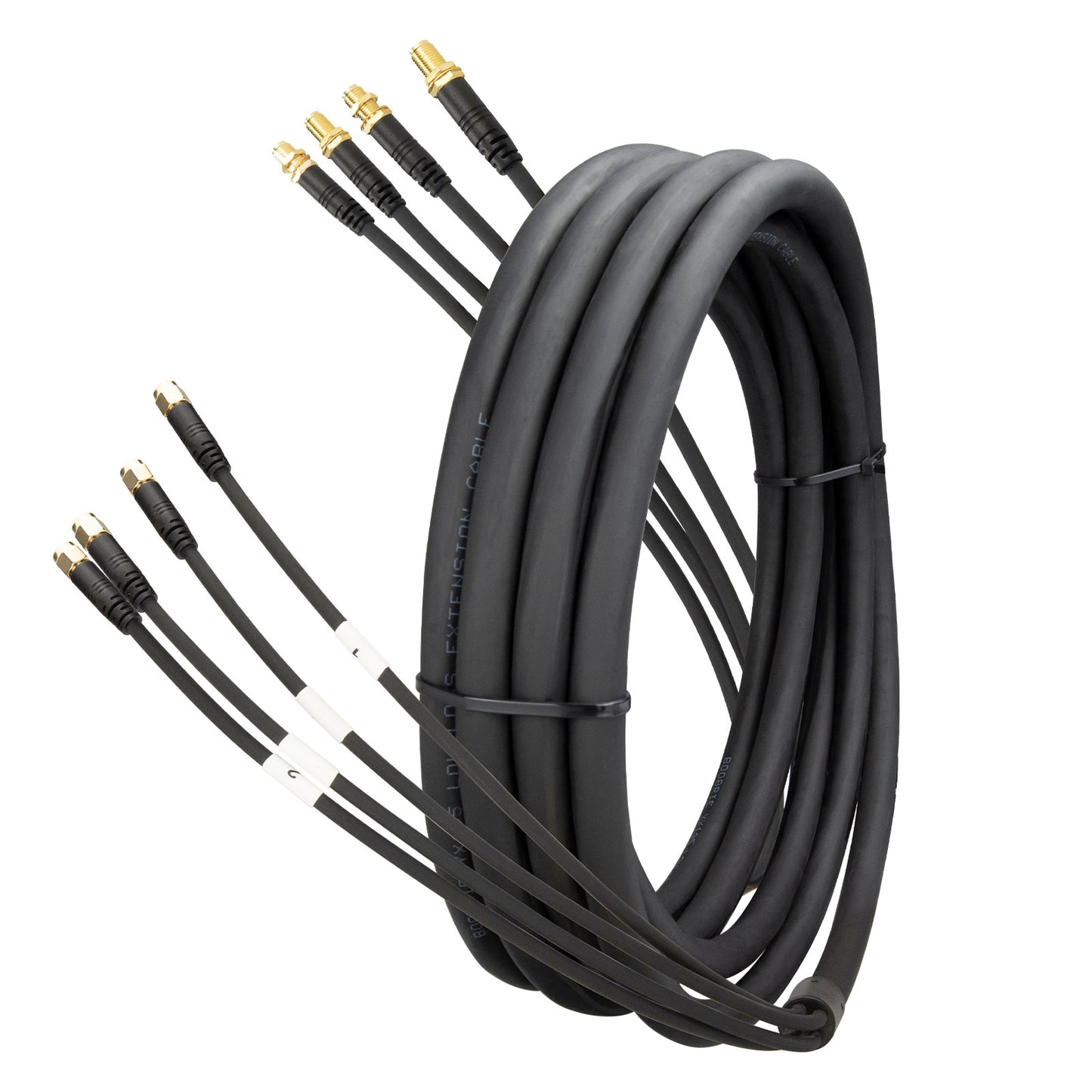 Boobrie Quad 195 SMA Extension Cable SMA Male to SMA Female Coaxial Cable Ultra Low Loss for 5G/4G Routers & Gateways (T-Mobile, Verizon, AT&T) SMA 4-in-1