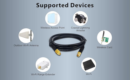 Boobrie Upgraded 1M SMA Extension Cable SMA Male to Female RG58 Molded Cable RG58 Pro WiFi Antenna Cable SMA to SMA Cable SMA Coaxial Cable 50ohm SMA 3G 4G LTE Low Loss WiFi Antenna Wireless Router