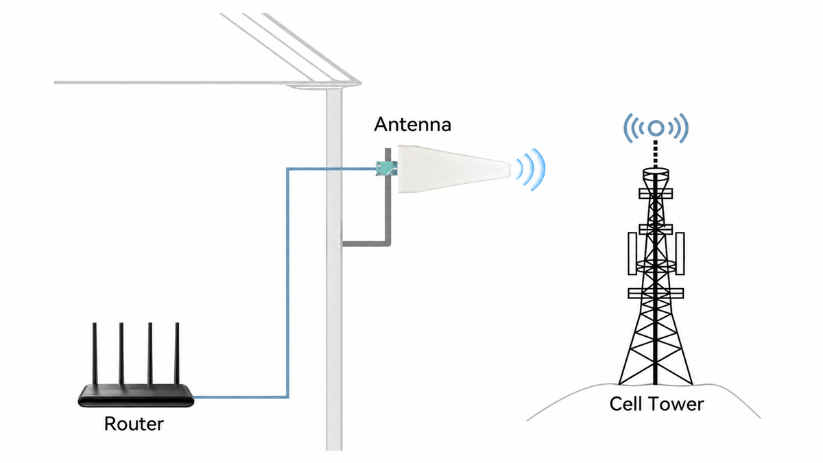 10DBi 600-6000Mhz Directional Antenna 4G LTE 5G WiFi Outdoor Antenna Wideband High Gain Yagi Antennas SMA Male Universal for Modem Routers Gateways Hotspot Cellular Signal Boost